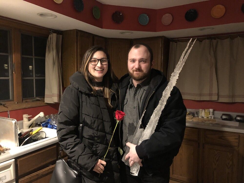My lovely fiancé Emily and I after a Valentine’s Day date